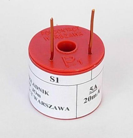 Miniature current transformer type J0m 5 A/20 mA